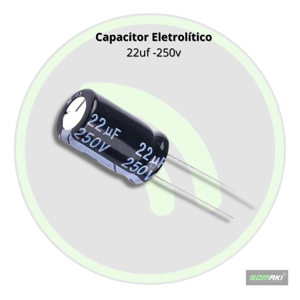 Capacitor Eletrolítico 22uf 250v Driver Cornet 10 unidades