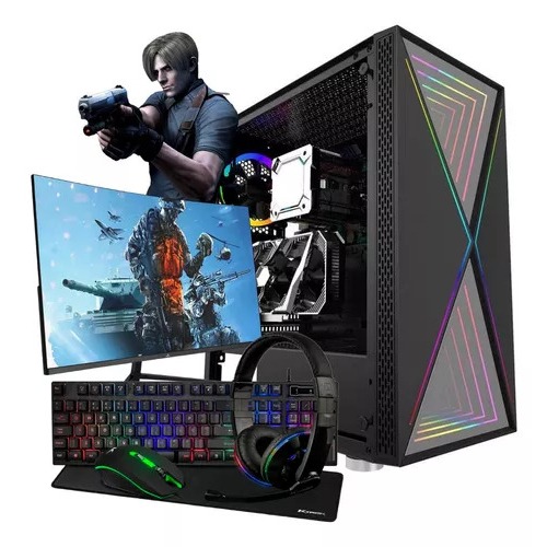 Pc Gamer Completo I5 16gb Ssd240 Monitor + Kit Gamer Full Hd