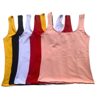 Camiseta Regata Feminina Suplex Básica Blusinha Alça Grossa