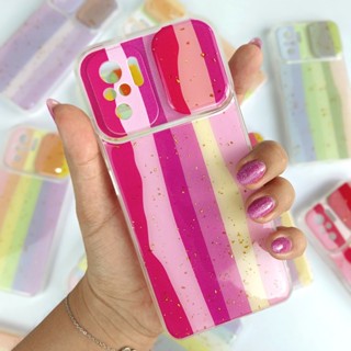 Capinha Tampa Câmera Colorida Para Xiaomi Redmi Note 10 4G / Capa Feminina Arco Íris (CF22)