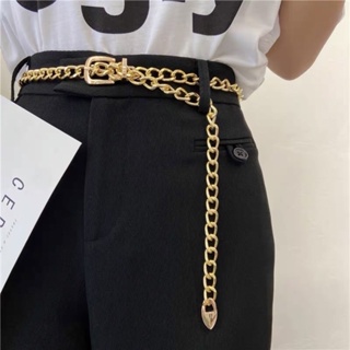 Cinto Corrente Grossa Feminino Slim e Plus Size  Prata e Dourado  Luxo Cintura em Oferta na Shopee