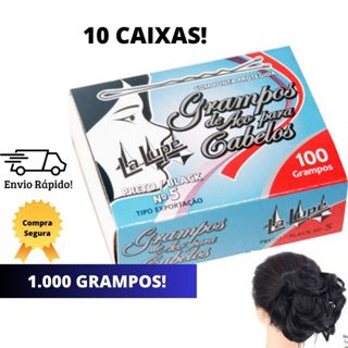 Grampo para Cabelo - 10 caixas / 1.000 grampos