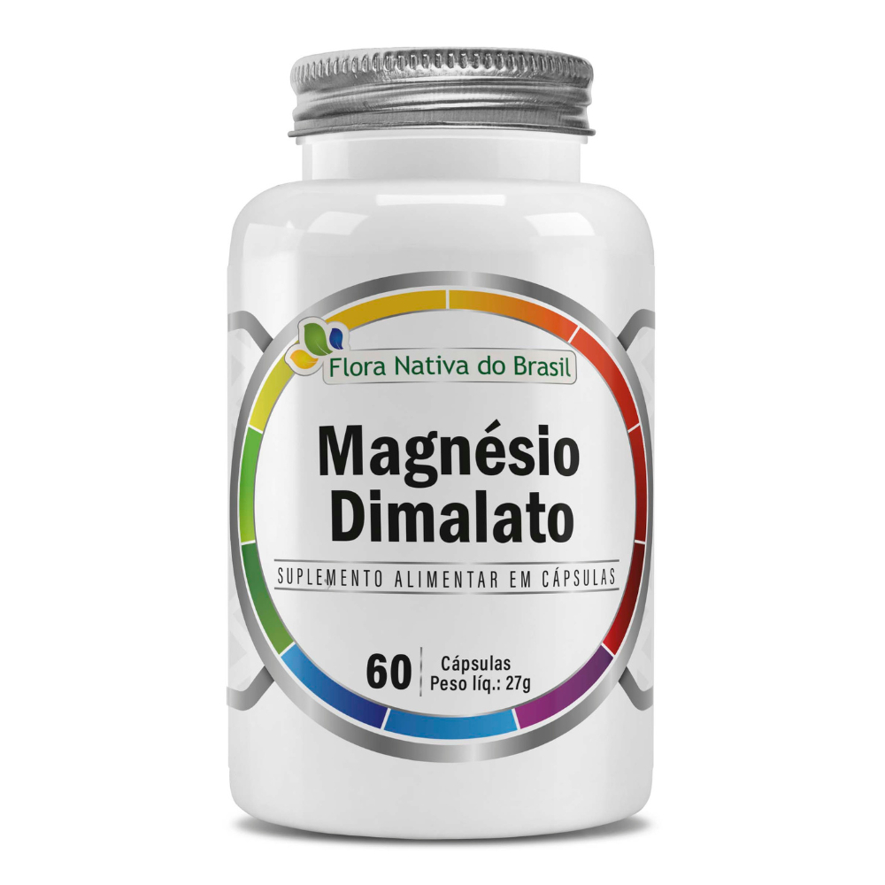 Magnésio Dimalato ( Dimagnésio Malato 260mg) 60 Cápsulas