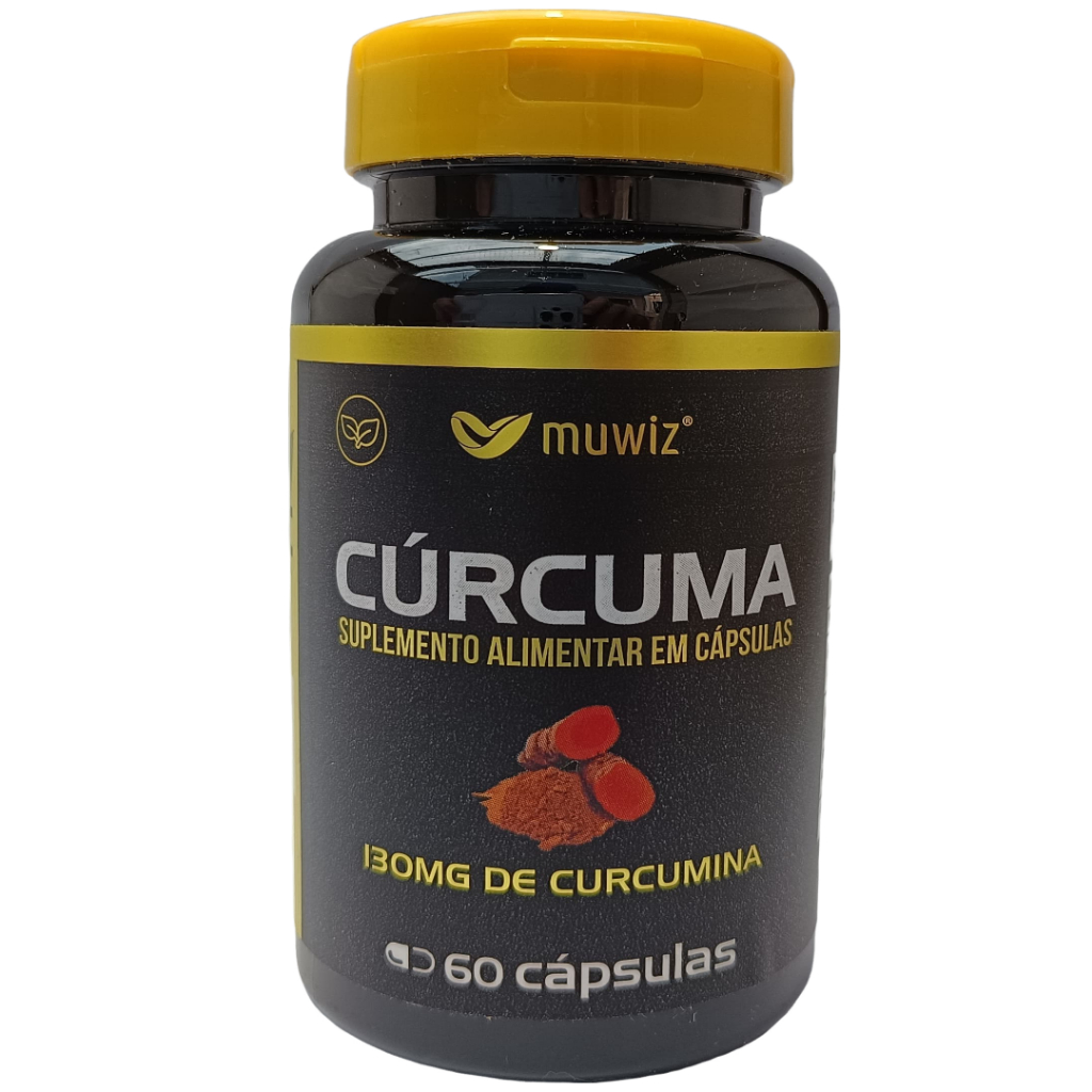 Cúrcuma 130mg de Curcumina 60 Cápsulas Muwiz