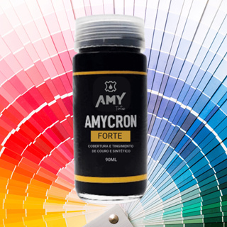 TINTA AMYCRON FORTE - PARA PINTAR COURO LEGÍTIMO E COURO SINTÉTICO - 90ml ( várias cores) em Oferta na Shopee