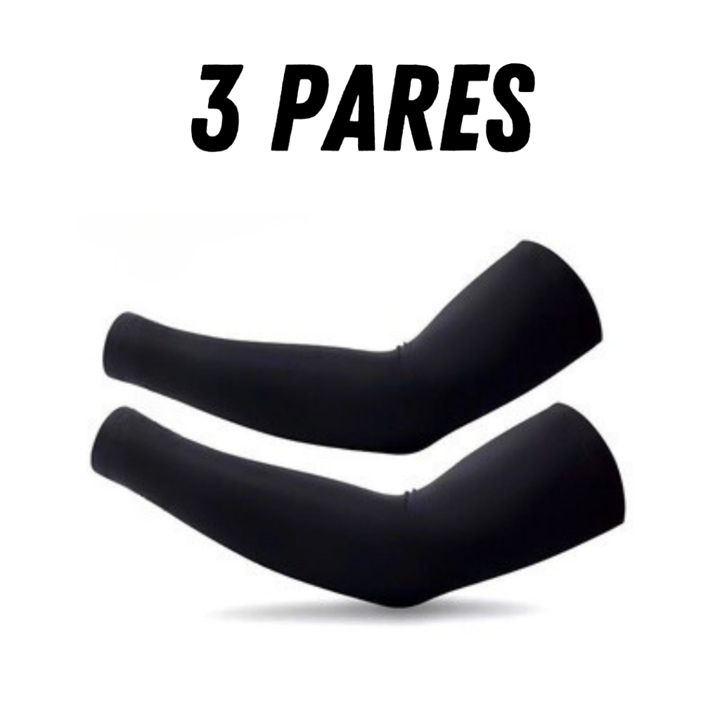 3 Pares de manguitos Unissex Proteção Solar UV50+  para vôlei/ futebol/ uber/basquete Envio imediato em Oferta na Shopee