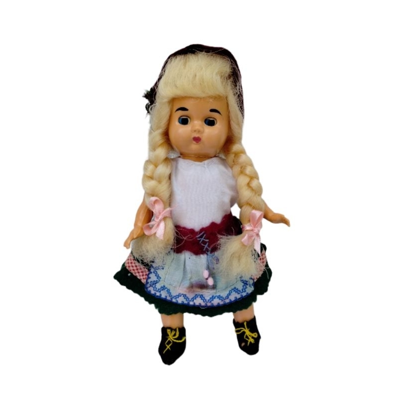 Boneca Antiga Alemã Em Baquelite Articulada - Usada