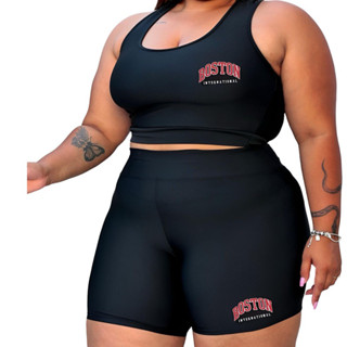 kit top e shorts plus size Boston Gringo
