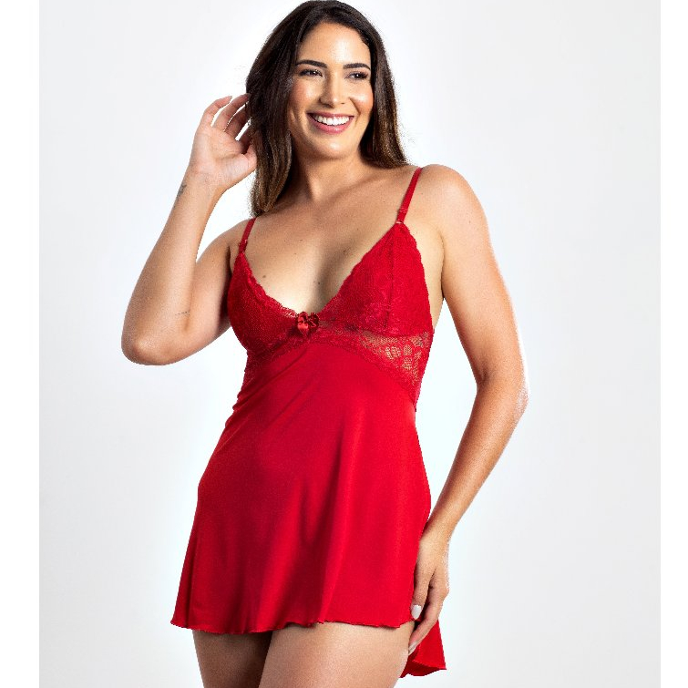Camisola Sexy Desejo noite rendada