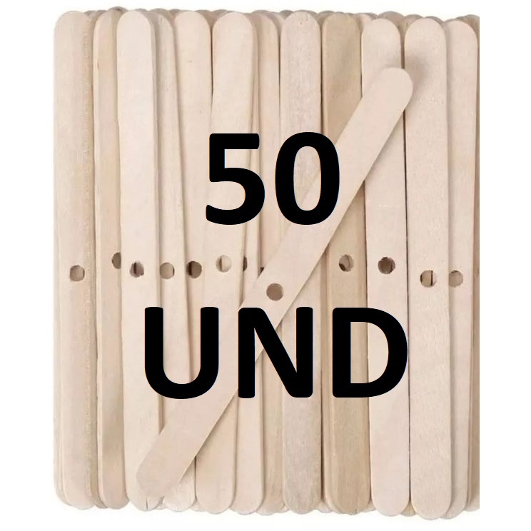 Centralizador de Madeira para Pavio de Velas Artesanais - Kit 50 Unidades em Oferta na Shopee