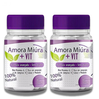 2 Potes Amora Miúra + Vit 120 Cápsulas