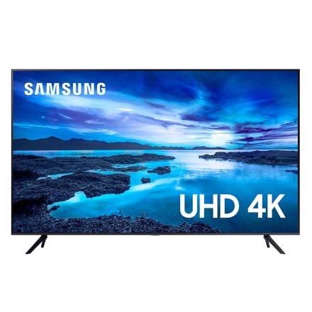 Smart TV LED 60" Samsung 60AU7700 UHD 4K, Bluetooth, Processador Crystal 4K, Visual Livre de Cabos, Alexa built in, Controle Único