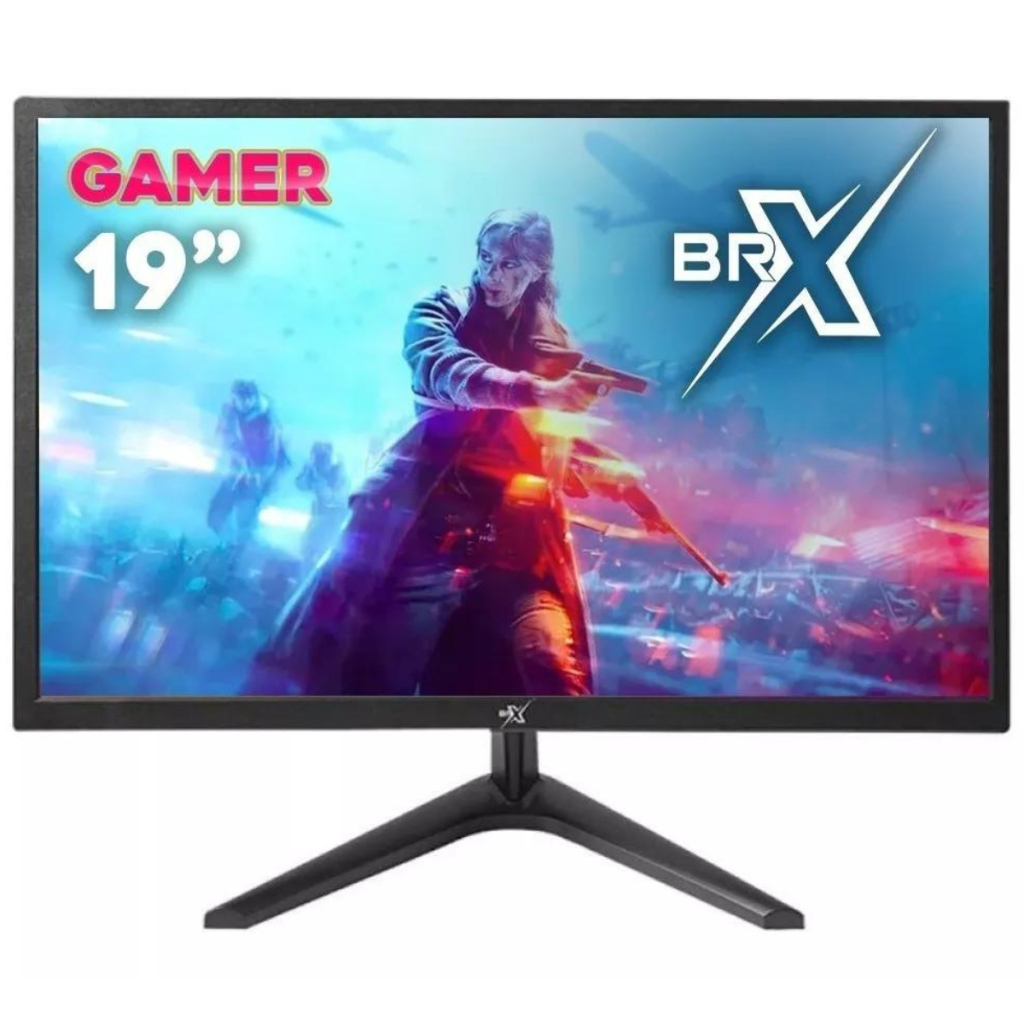 Monitor 19" LED 60hz HDMI VGA Widescreen BRX Computador