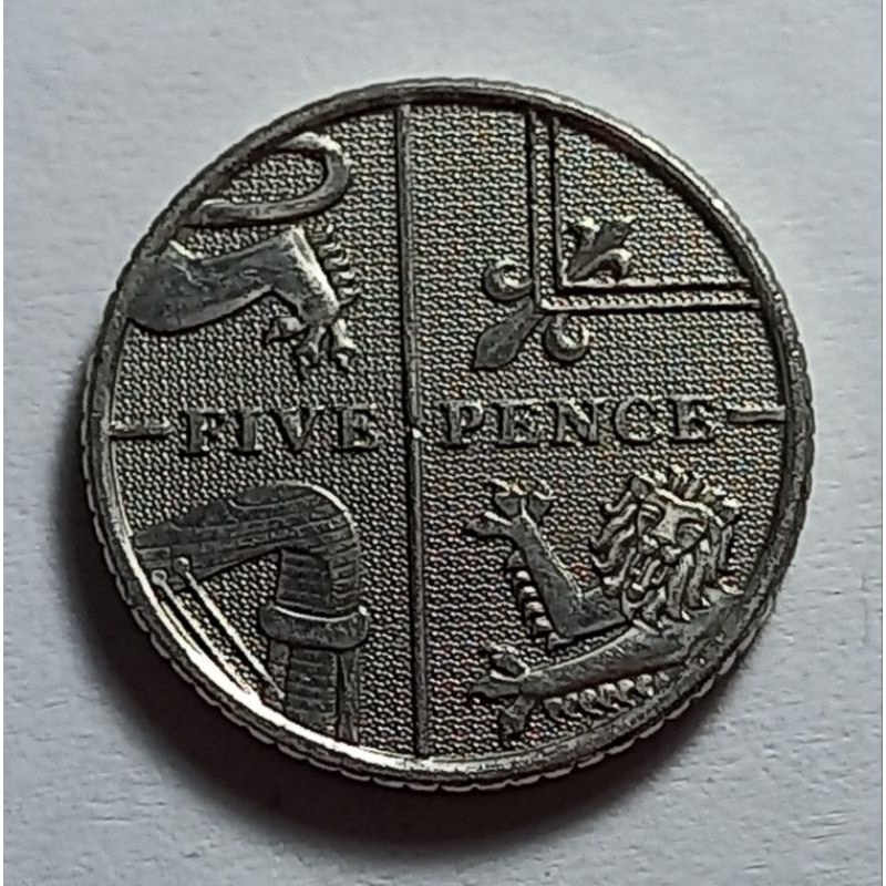 País: Reino Unido 2008 - Parte do Escudo Britânico- Elimatec Moedas Antigas.
