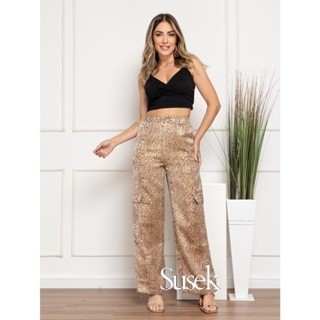 Calça Cargo Viscose  Brilhoso 109/901/907