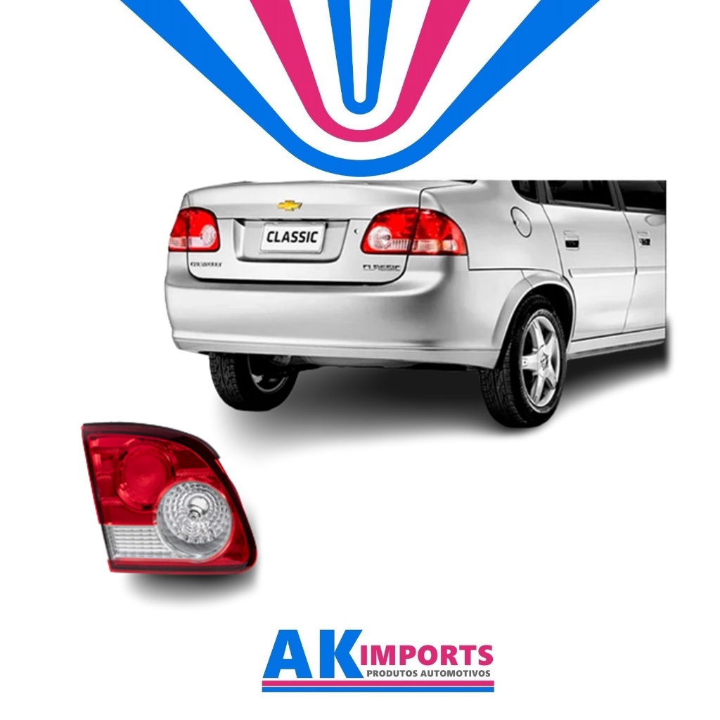 Lanterna Traseira Mala Esquerda Chevrolet Corsa Classic Sedan Marca: Arteb  Ano: 2011 Até 2015  Cód: 0460411