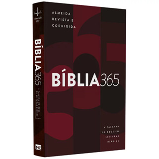 Bíblia 365 Vermelha | ARC | Letra Grande | Capa Brochura