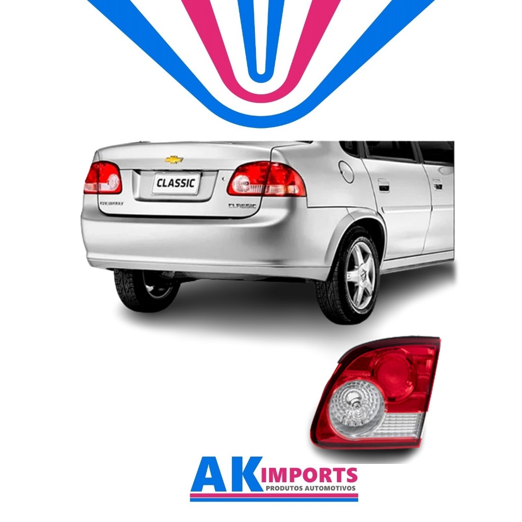 Lanterna Traseira Mala Direito Chevrolet Corsa Classic Sedan  Marca: Arteb  Ano: 2011 Até 2015  Cód:  0460412