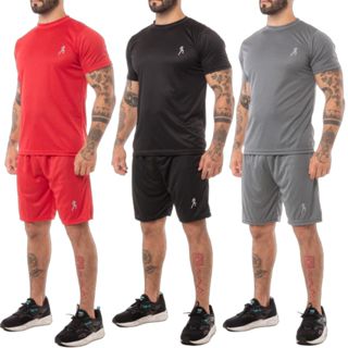 Kit 2 Camisetas Masculinas + 2 Bermudas Masculinas Academia - Conjunto em Oferta na Shopee