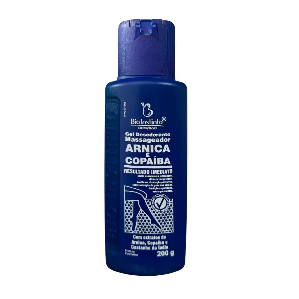 3 und Gel Desodorante Massageador Arnica e Copaíba - 200g em Oferta na Shopee