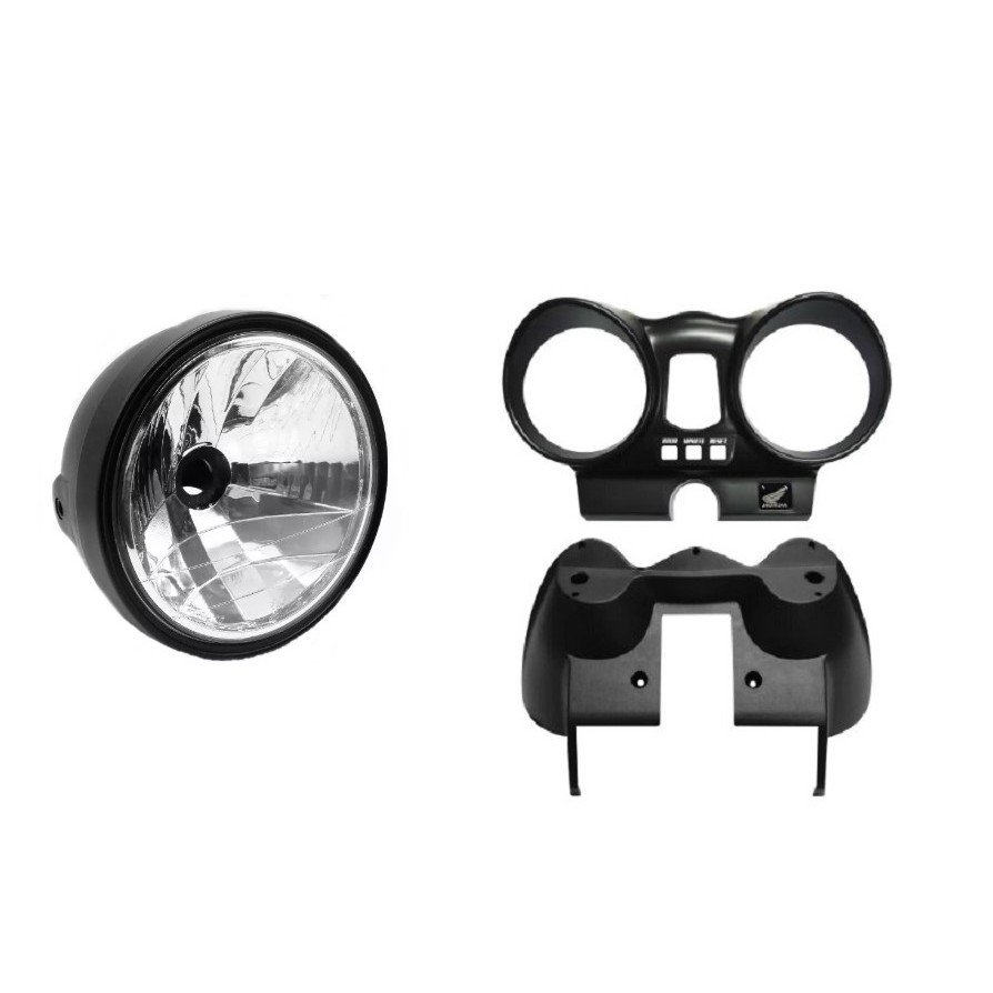 Farol Completo + Carcaça Painel Moto Cbx 250 Twister Até 2008
