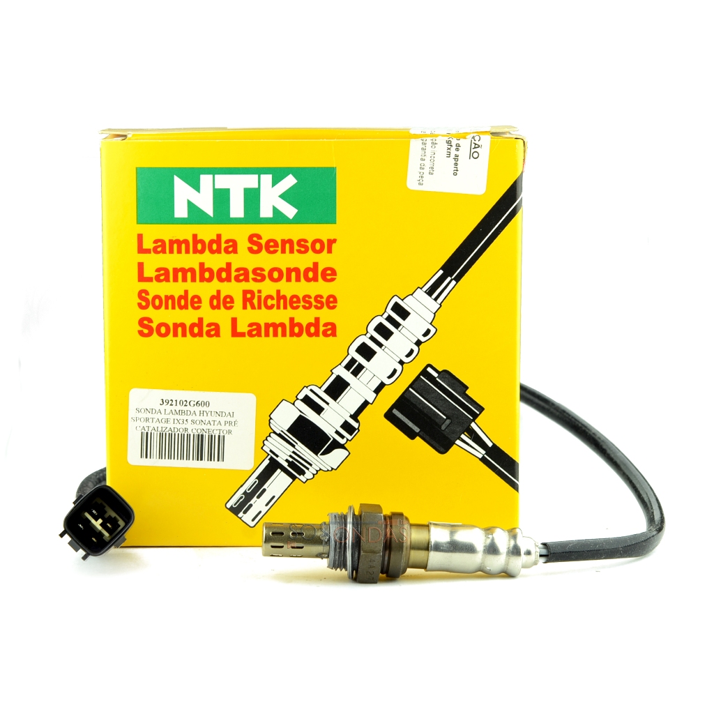 Sonda Lambda Original Ntk Hyundai IX35, Sonata / Kia Sorento, Sportage Pré Catalisador - 392102G600 / 392102C210 / 392102G200 / OZA723EE22 / 39210G170 em Oferta na Shopee