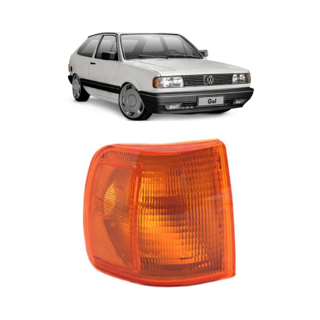 Lanterna Dianteira Volkswagen Gol Voyage Parati Saveiro 1991 a 1994 Arteb Ambar Esquerdo