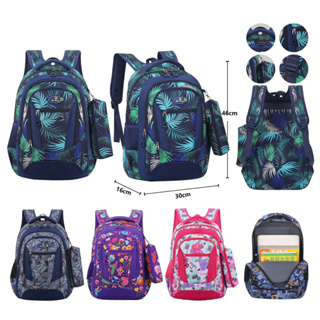 Mochila Escolar Passeio Menina e Menino Adolescente Capacidade Grande kit Com Estojo Qualidade Premium 18-1 em Oferta na Shopee