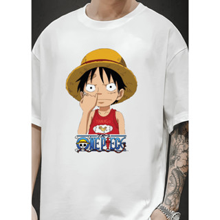Camiseta Luffy One Piece Anime Masculino Feminina Camisa Poliéster Confort Casual