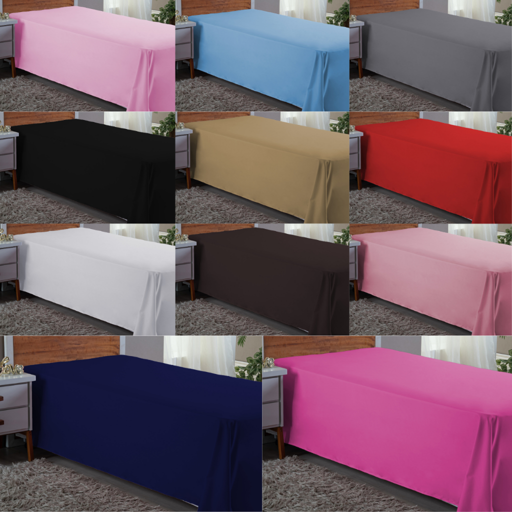 Lençol Cama de Solteiro 400 Fios Hotel Pousada Fazenda Sem Elástico Avulso em Oferta na Shopee