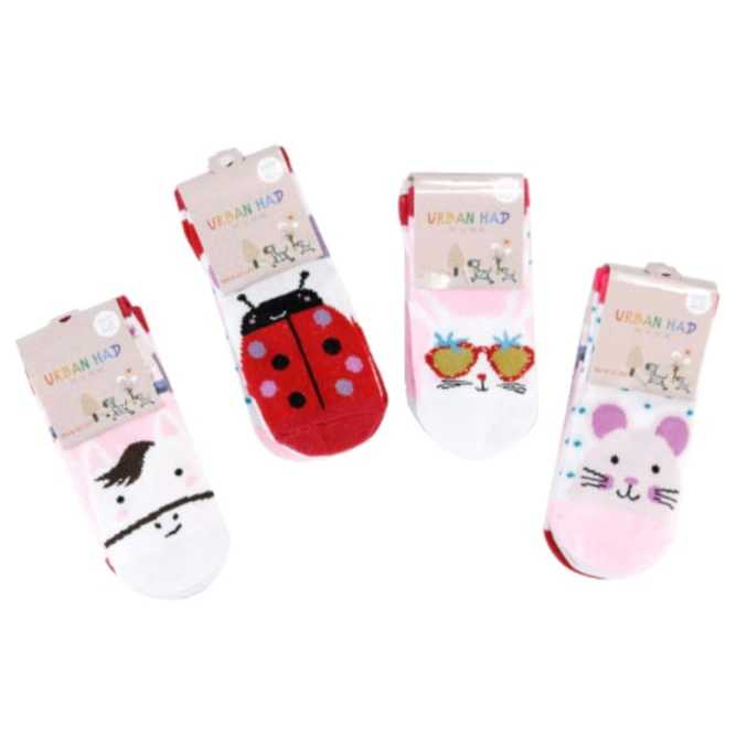 Meias Bebê recém nascido menina Antiderrapante Algodão Confortável Personalizadas Feminina- Kit com 12 Pares