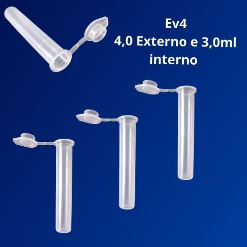 Microtubo 4.0 externo / 3.0 interno- 1000 und- Laboratório em Oferta na Shopee