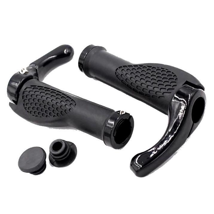 Par Manoplas Bike NIPARTE Anatomicas Guidao Bicicleta Com Trava Bar End em Oferta na Shopee