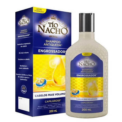 Shampoo Antiqueda engrossador Tio Nacho - 200mL