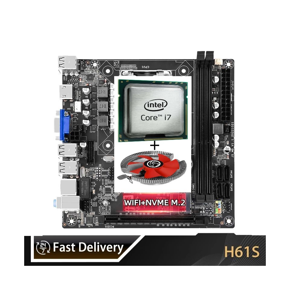 Kit Pc Gamer I7 3770 Xeon  + Placa Mãe Lga 1155 Dddr3 + Cooler