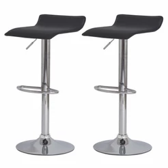 Kit 2 Banquetas Altas Belo Horizonte Wave , Cozinha Balcão Ilha Bancada Regulável Giratória