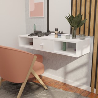 Penteadeira C/1 Gaveta Console Suspenso Quarto Salão Barbearia Rack suspenso