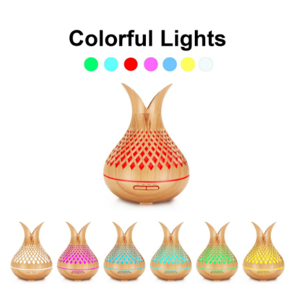 Umidificador Purificador De Ar Aromatizador Elétrico com led colorido com controle remoto