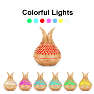 Umidificador Purificador De Ar Aromatizador Elétrico com led colorido com controle remoto