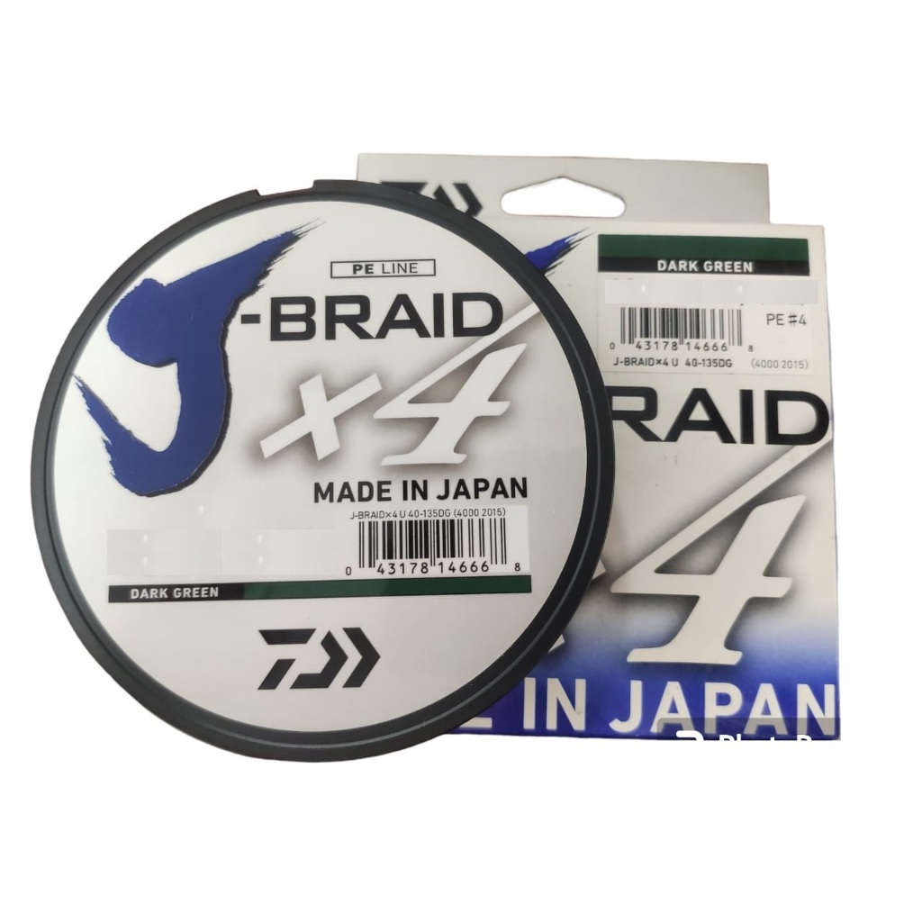 Linha Multifilamento J-Braid 4x 135m Verde - Daiwa