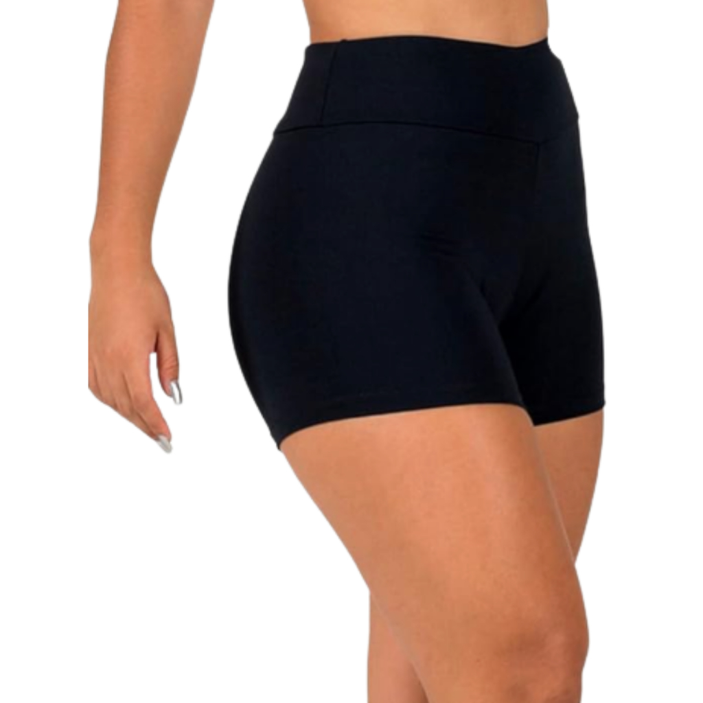 Short super curto feminino/ academia/ caminhada/ musculação /fitness cotton somente na cor preta... não fica transparente