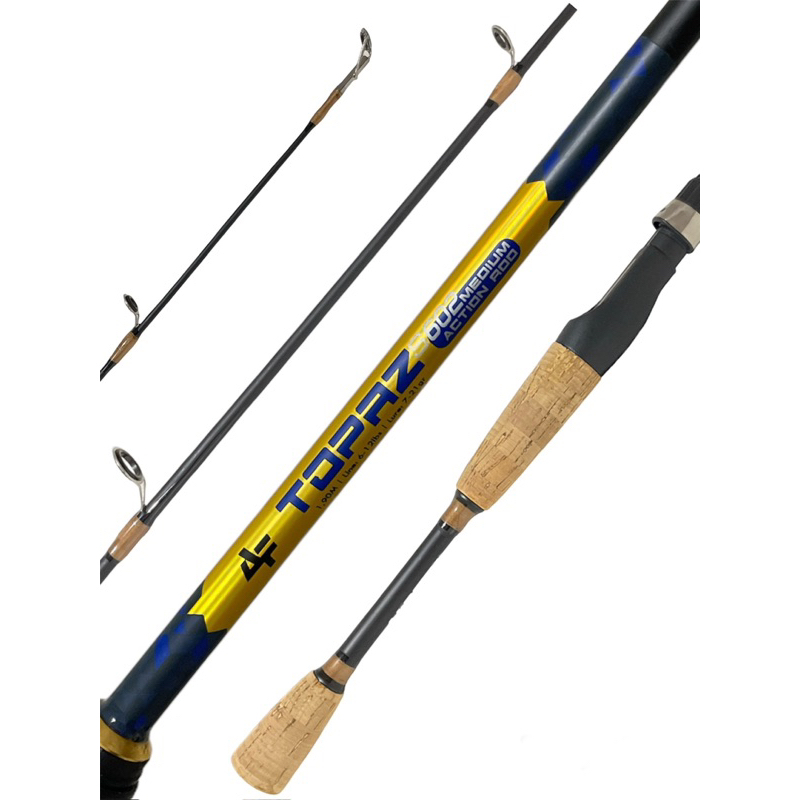 Vara Pesca Molinete Albatroz Topaz 1,80m 6-12lbs Carbono Cabo de Cortica