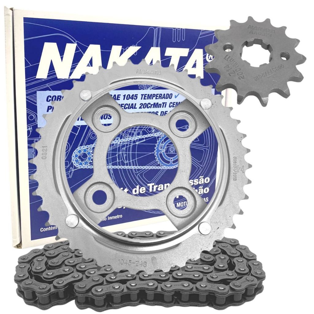 Kit Relacao Nakata CG Fan 125 09 a 2013  TM10115 em Oferta na Shopee