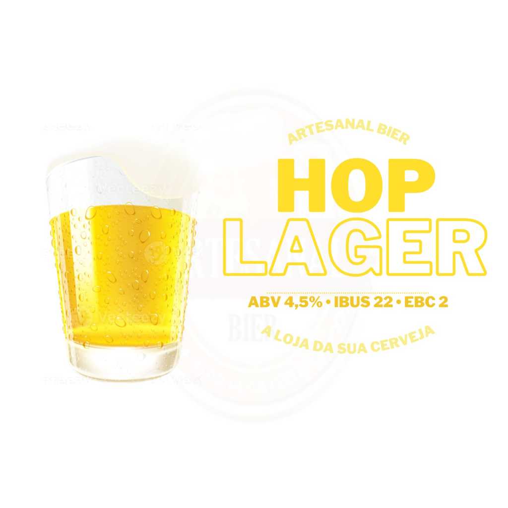 Hop Lager 20 Litros - Kit Insumos, Cerveja Artesanal