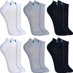 Kit 6 Pares Meias Lupo Cano Curto Baixo Soquete Algodão Confortável Unissex Masculina Feminina Original