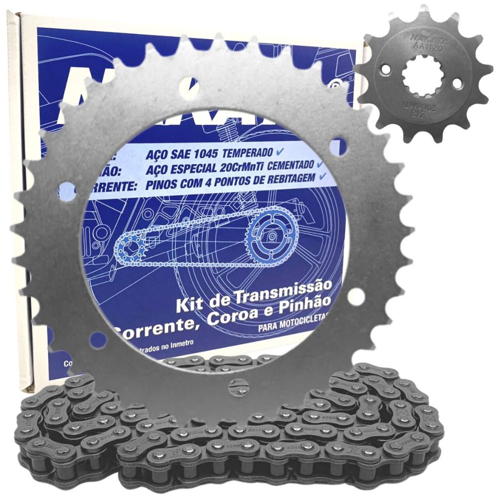 Kit Relacao Nakata XR250 Tornado TM10145 em Oferta na Shopee