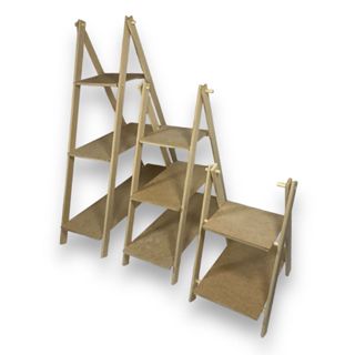 Trio De Escada Escadinha Mdf Para Festa Kit Com 3