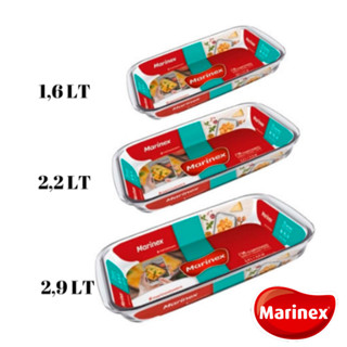 Jogo Kit Assadeiras Travessa Retangular Vidro Temperado Marinex Transparente Lasanheira Forma Kit Pequena Média Grande