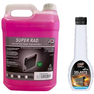 Aditivo Radiador Rosa Pronto para Uso Organico 5L Gitanes e Selante para Radiador 200ML Orbi em Oferta na Shopee