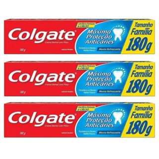 KIT COM 3 - Colgate Máxima Proteção Anticáries 180G